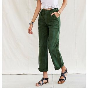 Urban outfitters green Swedish military pant